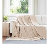 Vidaxl Couvertures À Jeter 6 Pcs Beige 220 X 240 Cm Toison