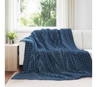 Vidaxl Couvertures À Jeter 6 Pcs Bleu Marine 240 X 220 Cm Toison