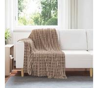 Vidaxl Couvertures À Jeter 6 Pcs Camel 150 X 130 Cm Toison