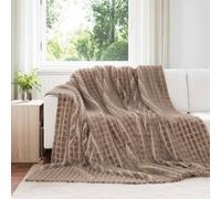 Vidaxl Couvertures À Jeter 6 Pcs Camel 240 X 220 Cm Toison