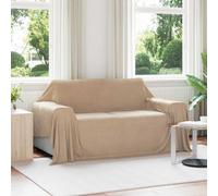 Vidaxl Couvertures À Jeter 6 Pcs Camel 280 X 210 Cm Toison