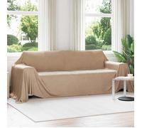 vidaXL Couvertures à jeter 6 pcs Camel 350 x 270 cm Toison 42017142
