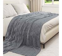 Vidaxl Couvertures À Jeter 6 Pcs Gris Foncé 240 X 220 Cm Toison