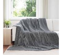 Vidaxl Couvertures À Jeter 6 Pcs Gris Foncé 270 X 240 Cm Toison