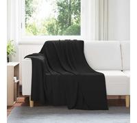 Vidaxl Couvertures À Jeter 6 Pcs Noir 200 X 150 Cm Toison