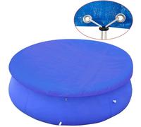 vidaXL Couvertures de piscine 2 pièces pour piscines hors-sol rondes 360-367 cm Bleu