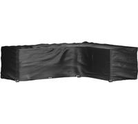 vidaXL Housses en L pour mobilier de jardin 2 pcs 18 oeillets 285×220×80 cm Noir