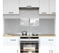 vidaXL Crédence de cuisine 2 pcs Gris clair 80 x 50 cm verre trempé 3415450