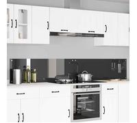 vidaXL Crédence de cuisine 2 pcs Gris foncé 120 x 40 cm verre trempé 3415509