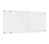 vidaXL Crédence de Cuisine 2 pcs Transparent 100 x 50 cm Verre trempé, Design de Cuisine élégant : Dosseret en Verre résistant, Mur Anti-Chaleur, Style Moderne pour réno Maison