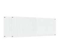 vidaXL Dos de cuisine 2 pcs Transparent 110 x 40 cm Verre trempé