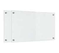vidaXL Crédence de Cuisine 2 pcs Transparent 70 x 40 cm Verre trempé, Design de Cuisine élégant : Dosseret en Verre résistant, Mur Anti-Chaleur, Style Moderne pour réno Maison