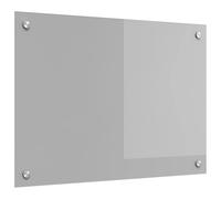 Dosseret de cuisine en verre trempé - vidaXL - 70x50x0,6 cm - Gris clair - Résistant à la chaleur jusqu'à 240°C
