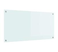 vidaXL Crédence de cuisine Lait 100 x 50 cm verre trempé