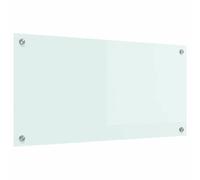 vidaXL Crédence de Cuisine Lait 80 x 40 cm Verre trempé, Design Moderne, Plan de Travail Durable : Dosseret en Verre résistant à la Chaleur, pour Une déco stylée