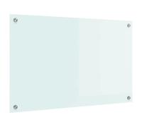 vidaXL Crédence de Cuisine Lait 80 x 50 cm Verre trempé, Design de Cuisine élégant : Dosseret en Verre résistant, Mur Anti-Chaleur, Style Moderne pour réno Maison