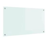 vidaXL Crédence de Cuisine Lait 90 x 50 cm Verre trempé, Design de Cuisine élégant : Dosseret en Verre résistant, Mur Anti-Chaleur, Style Moderne pour réno Maison
