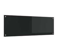 vidaXL Dosseret de cuisine noir 120 x 40 cm Verre trempé