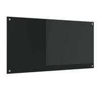 vidaXL Dosseret de cuisine noir 120 x 60 cm Verre trempé