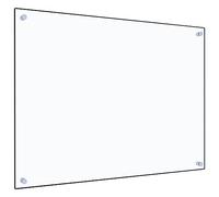 vidaXL Crédence de Cuisine, Transparent, 80x60 cm, Verre Trempé, Résistant à la Chaleur et aux Rayures, Panneau Mural, Protection Anti-Éclaboussures, Facile à Nettoyer, Décoration Cuisine