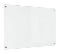 vidaXL Crédence de Cuisine Transparent 90 x 60 cm Verre trempé, Design de Cuisine élégant : Dosseret en Verre résistant, Mur Anti-Chaleur, Style Moderne pour réno Maison