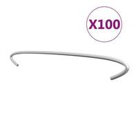 vidaXL Crochets de gabion 100 pcs Acier galvanisé 50 cm