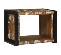vidaXL Cube mural 55 x 35 x 40 cm Marron Bois recyclé solide, Étagère moderne