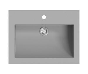 vidaXL Cuvette en granit 600×450×120 mm Gris
