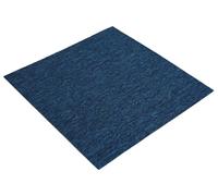 vidaXL Dalle de moquette bleue 50 x 50 cm, 36 pièces, PP et bitume