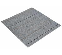 vidaXL Dalle de moquette gris clair à rayures 50 x 50 cm, lot de 36 pièces