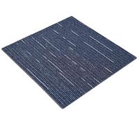 vidaXL Dalle de moquette rayée bleue 50 x 50 cm, 20 pièces, PP et bitume