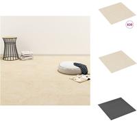 vidaXL Dalle PVC Adhésive 20 pcs. 1,86 m² Beige - Sols & Moquettes