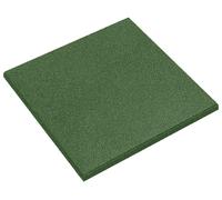 vidaXL Dalles antidérapantes, 24 pièces, vert, 50 x 50 cm, caoutchouc