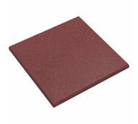 vidaXL : 24 dalles de protection antichute, rouge, 50 x 50 cm, en caoutchouc