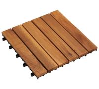 vidaXL Dalles de terrasse, 20 pièces, marron, 30 x 30 cm, bois dur d'acacia