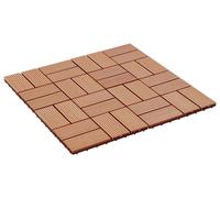 vidaXL : Dalles de terrasse, 22 pièces, bois composite (WPC), teck, 30 x 30 cm