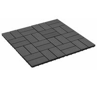 vidaXL : Dalles de terrasse, 22 pièces, noir, 30 x 30 cm, en bois composite (WPC)