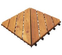 vidaXL : Dalles de terrasse, 30 pièces, couleur marron, 30 x 30 cm, en bois d'acacia