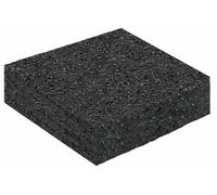vidaXL Dalles de terrasse en granulés de caoutchouc Noir 9 x 9 x 2 cm Caoutchouc
