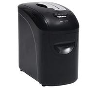 vidaXL Déchiqueteuse de Papier 10 Feuilles à Micro-Coupe Destructeur Documents Dossier Machine à Couper Le Papier Défibreur Bureau Noir