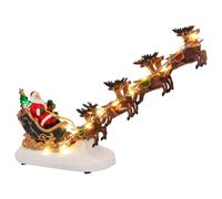 vidaXL Décor de table de Noël 31,5 x 6,5 x 16 cm Résine Multicolore