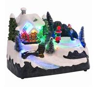 vidaXL Décor de table de Noël Multicolore 16 x 11,5 x 13 cm Plastique, Salon, Moderne, Incrustations décoratives 4017040