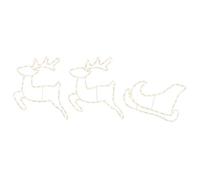 vidaXL Décoration de Noël avec Renne et traîneau LOVIISA 180 LED