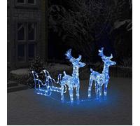 vidaXL Rennes et traîneau LED 160 - Bleu