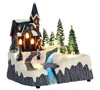 Vidaxl Village De Noël Multicolore 20.5 X 17 X 21 Cm Plastique