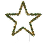 vidaXL Décoration lumineuse Étoile de Noël avec piquets, 80 LED, 60 cm