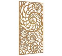 vidaXL Décoration Murale de Jardin 105x55 cm Acier corten Design Coque, décoration Murale extérieure, Art Mural de Jardin, décoration Murale en métal