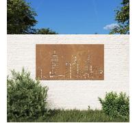 vidaXL Décoration murale jardin 105x55cm acier corten design d'horizon 824497