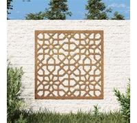 vidaXL Décoration Murale Jardin 55x55 cm Acier corten Design mauresque, décoration Murale extérieure, Art Mural de Jardin, décoration Murale en métal