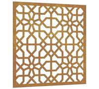 vidaXL Décoration Murale Jardin 55x55 cm Acier corten Design mauresque, décoration Murale extérieure, Art Mural de Jardin, décoration Murale en métal